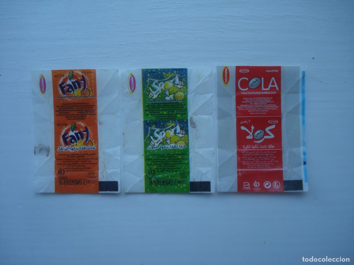 Coleccionismo cromos antiguos: 3 DIFERENTES ENVOLTORIOS FANTA, SPRITE, COLA CROMOS CHICLES! KAUGUMMI BILDER WRAPPERS BUBBLE GUM!