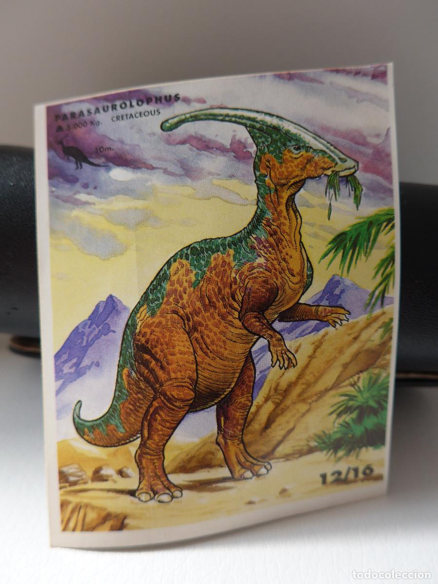 Coleccionismo cromos antiguos: CROMO PEGATINA FANTASY BALL CHUPA CHUPS N&ordm; 12 SERIE JURASSIC PARK
