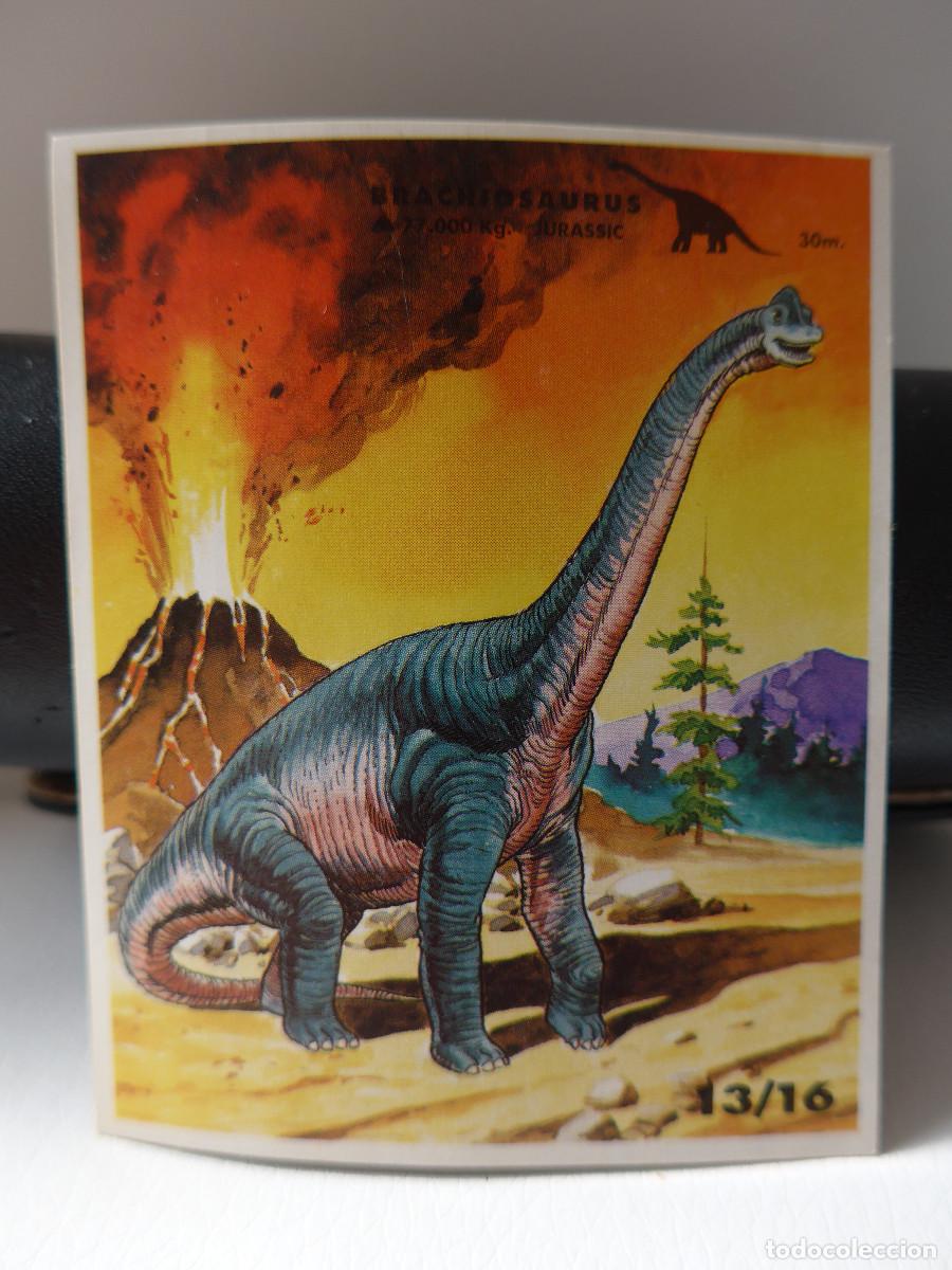 Coleccionismo cromos antiguos: CROMO PEGATINA FANTASY BALL CHUPA CHUPS N&ordm; 13 SERIE JURASSIC PARK