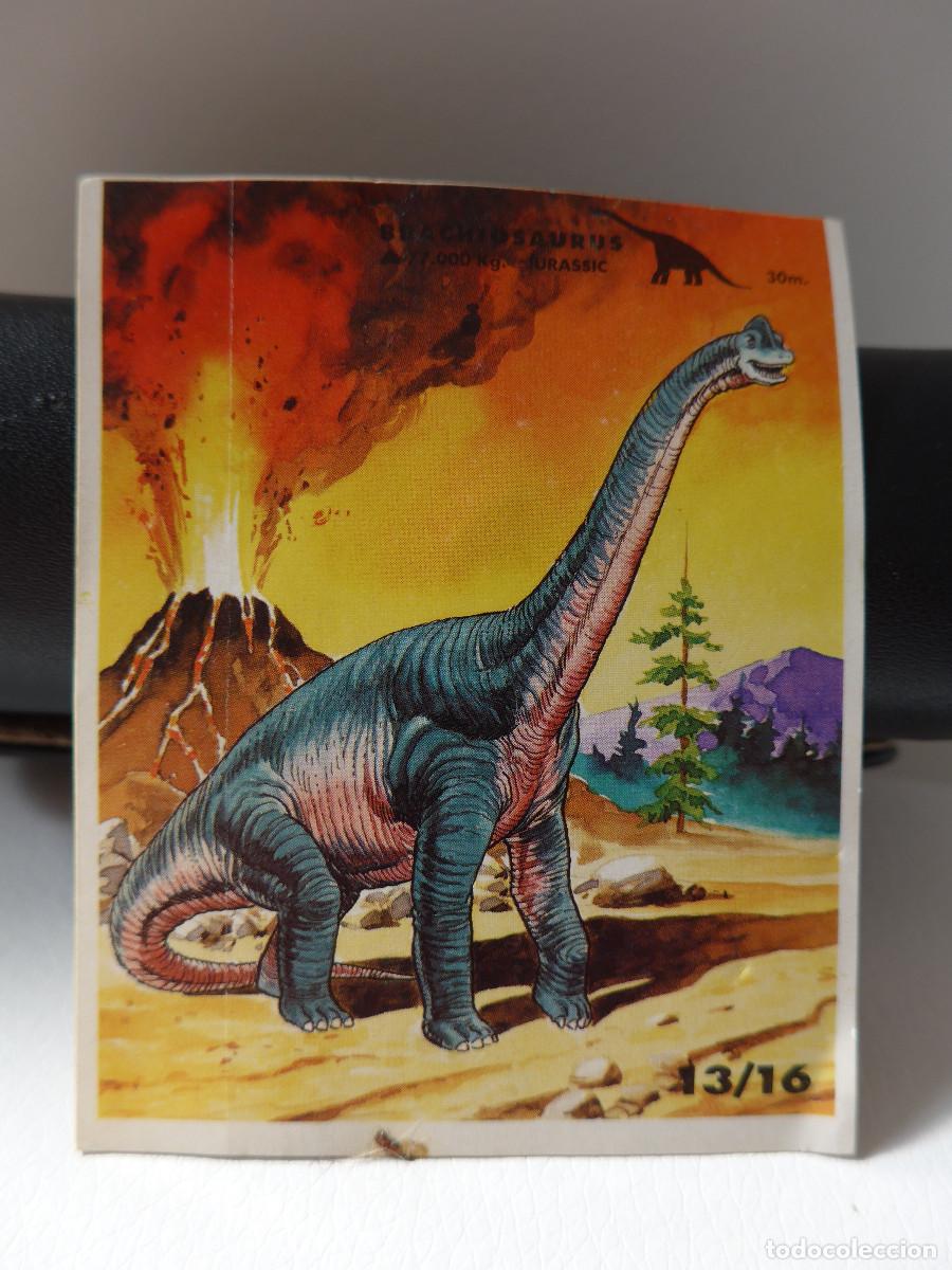 Coleccionismo cromos antiguos: CROMO PEGATINA FANTASY BALL CHUPA CHUPS N&ordm; 13 SERIE JURASSIC PARK