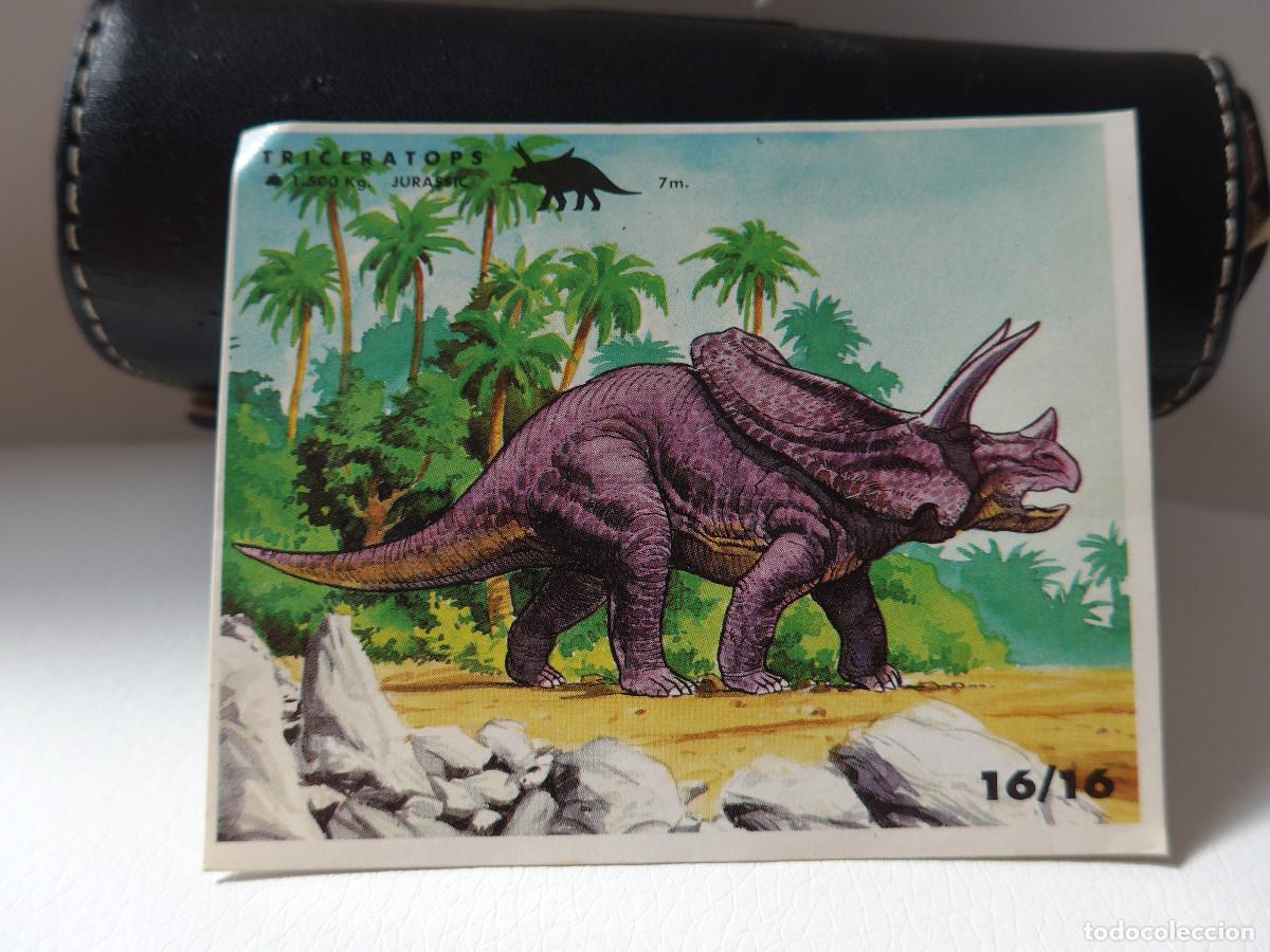 Coleccionismo cromos antiguos: CROMO PEGATINA FANTASY BALL CHUPA CHUPS N&ordm; 16 SERIE JURASSIC PARK