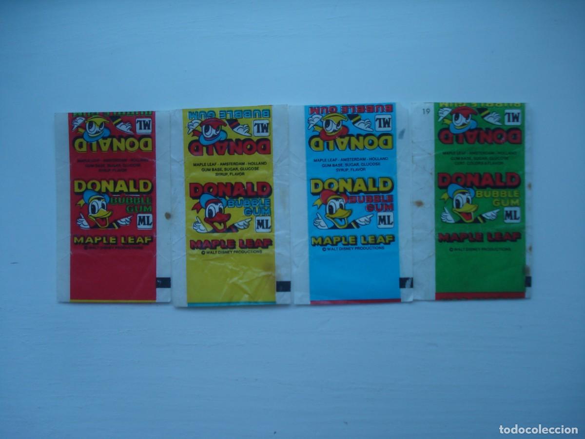 Coleccionismo cromos antiguos: SET COMPLETO! ENVOLTORIOS DONALD DISNEY ML CROMOS CHICLES! WRAPPER KAUGUMMI BILDER BUBBLE GUM!