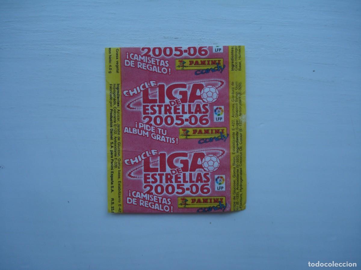 Coleccionismo cromos antiguos: LIGA DE ESTRELLAS 2005-06 PANINI ENVOLTORIO CROMOS CHICLES! WRAPPER KAUGUMMI BILDER BUBBLE GUM!
