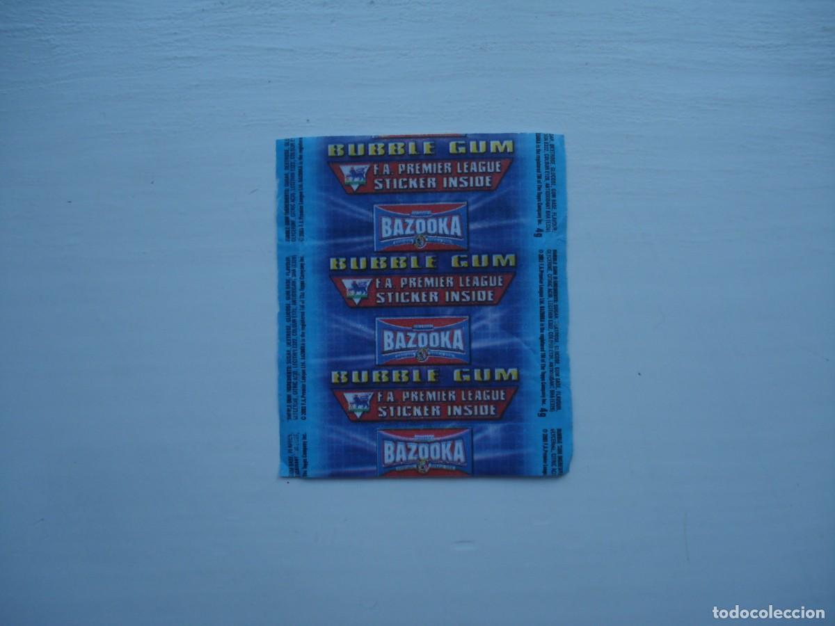 Coleccionismo cromos antiguos: BAZOOKA FOOTBALL ENVOLTORIO CROMOS CHICLES! WRAPPER KAUGUMMI BILDER BUBBLE GUM!