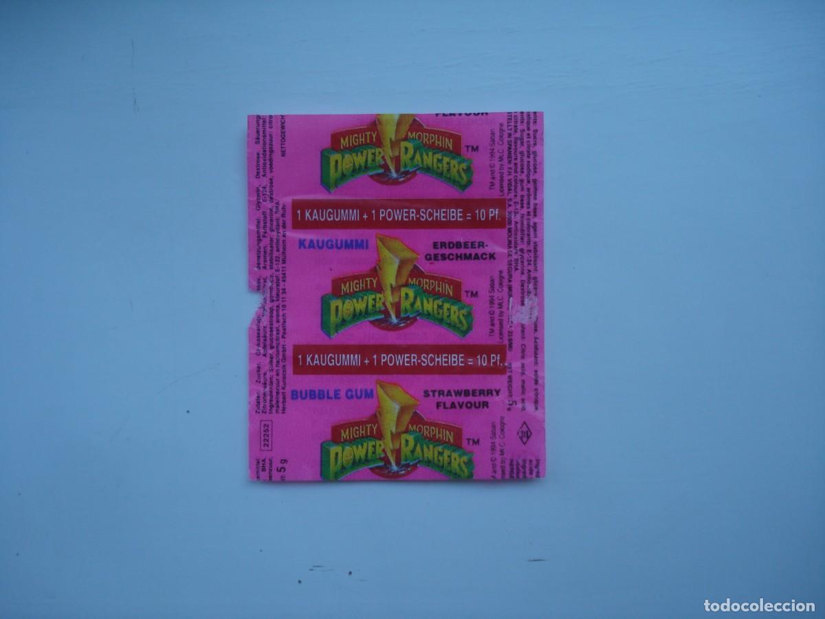 Coleccionismo cromos antiguos: POWER RANGERS VIDAL ENVOLTORIO CROMOS CHICLES! WRAPPER KAUGUMMI BILDER BUBBLE GUM!