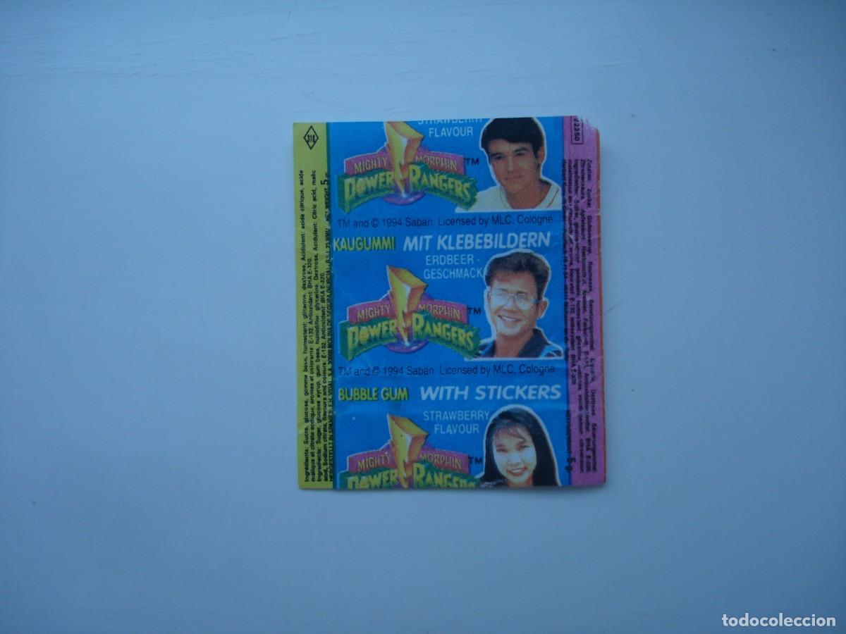 Coleccionismo cromos antiguos: POWER RANGERS VIDAL ENVOLTORIO CROMOS CHICLES! WRAPPER KAUGUMMI BILDER BUBBLE GUM!