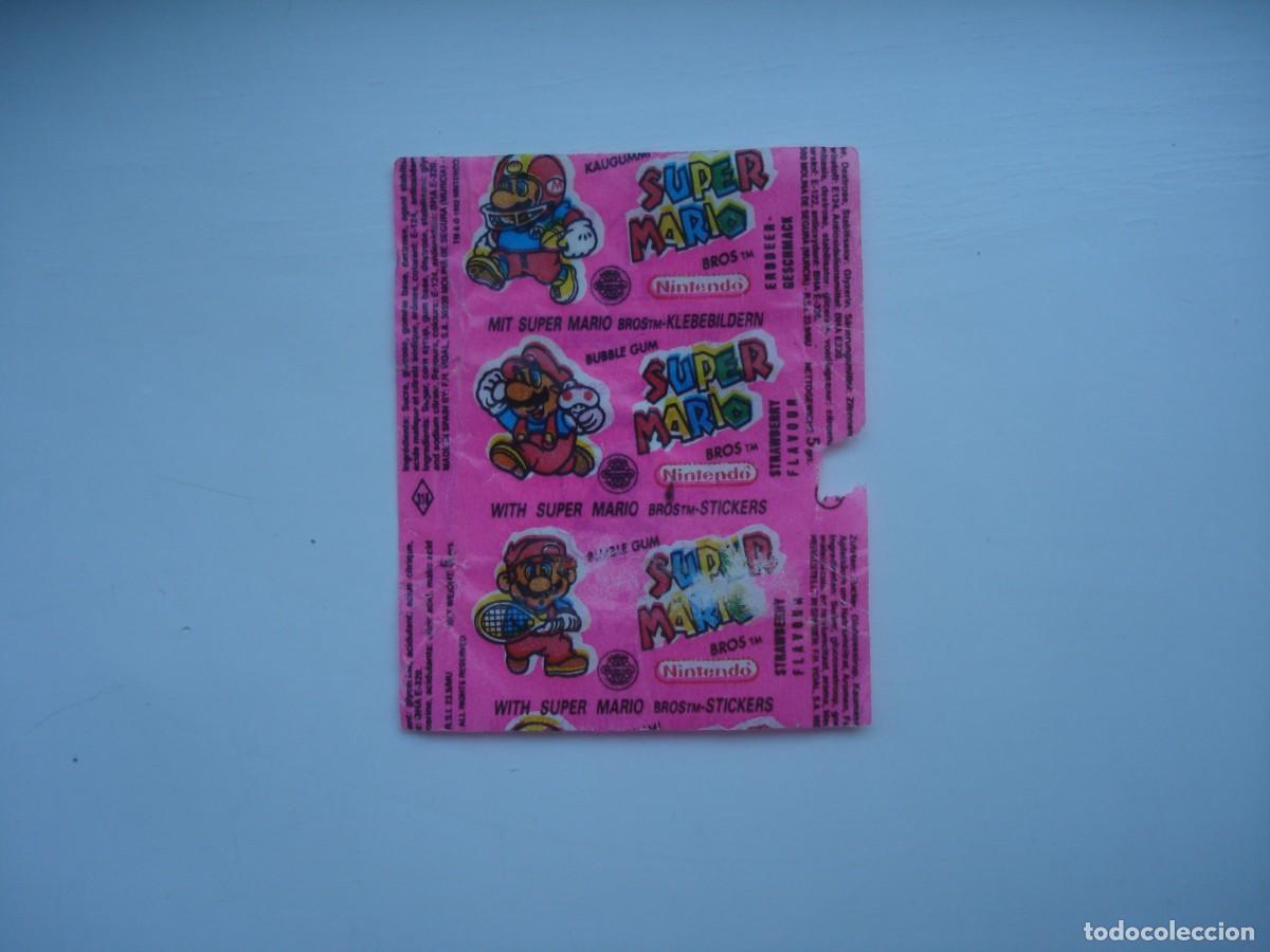 Coleccionismo cromos antiguos: SUPER MARIO VIDAL ENVOLTORIO CROMOS CHICLES! WRAPPER KAUGUMMI BILDER BUBBLE GUM!