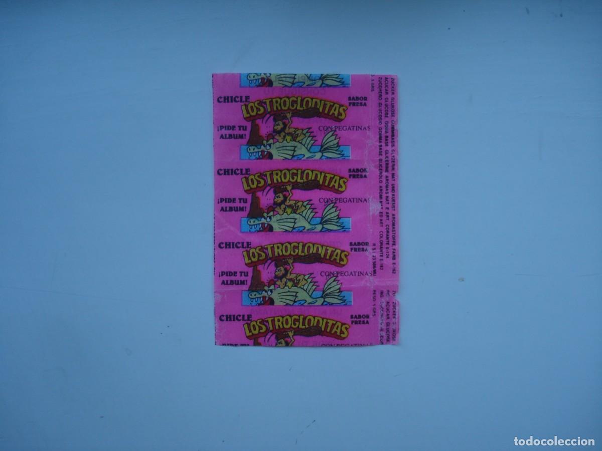 Coleccionismo cromos antiguos: LOS TROGLODITAS ENVOLTORIO CROMOS CHICLES! WRAPPER KAUGUMMI BILDER BUBBLE GUM!