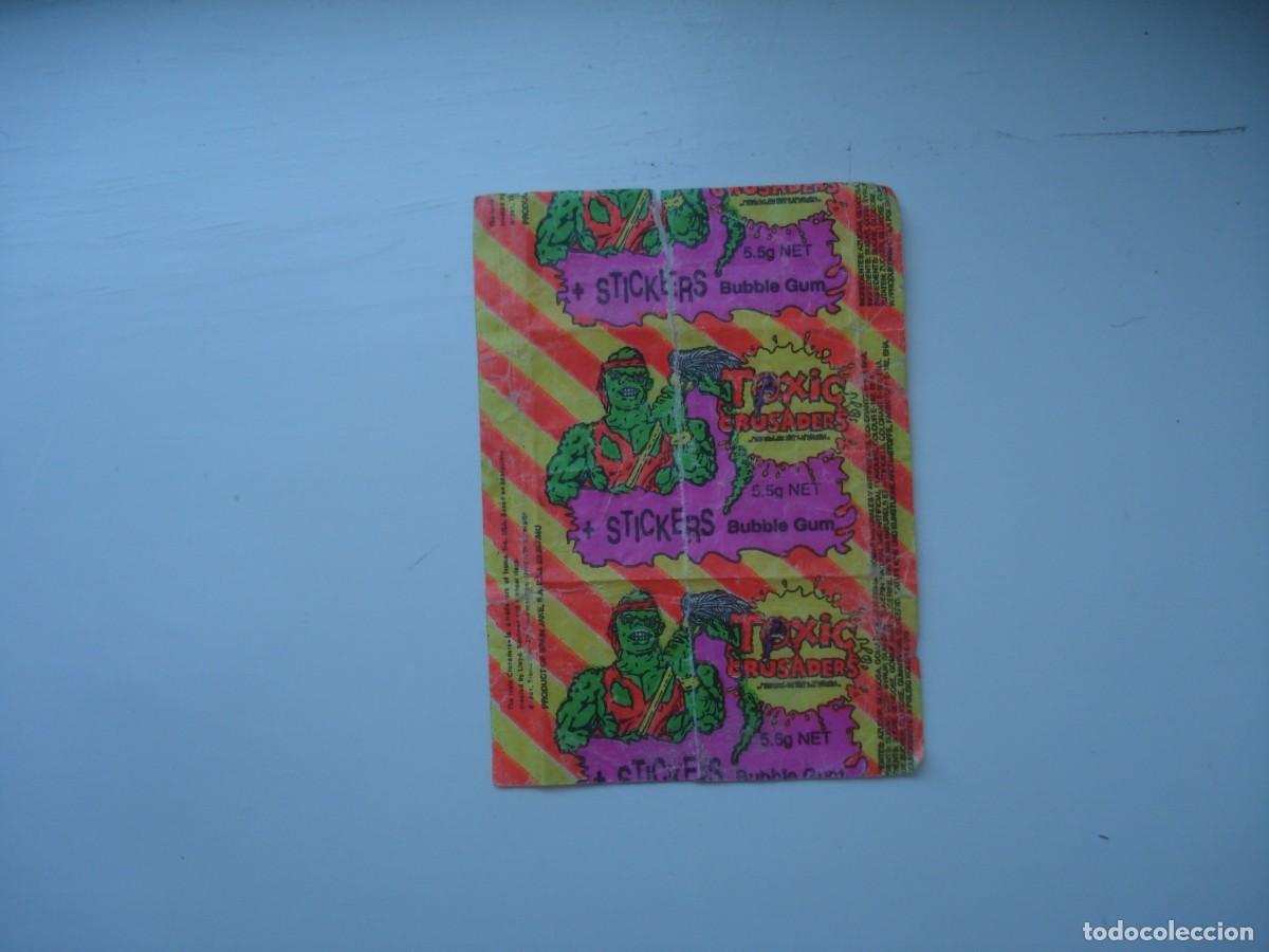 Coleccionismo cromos antiguos: TOXIC CRUSADERS JAKE ENVOLTORIO CROMOS CHICLES! WRAPPER KAUGUMMI BILDER BUBBLE GUM!