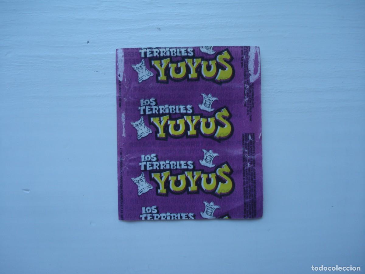 Coleccionismo cromos antiguos: LOS TERRIBLES YUYUS ENVOLTORIO CROMOS CHICLES! WRAPPER KAUGUMMI BILDER BUBBLE GUM!