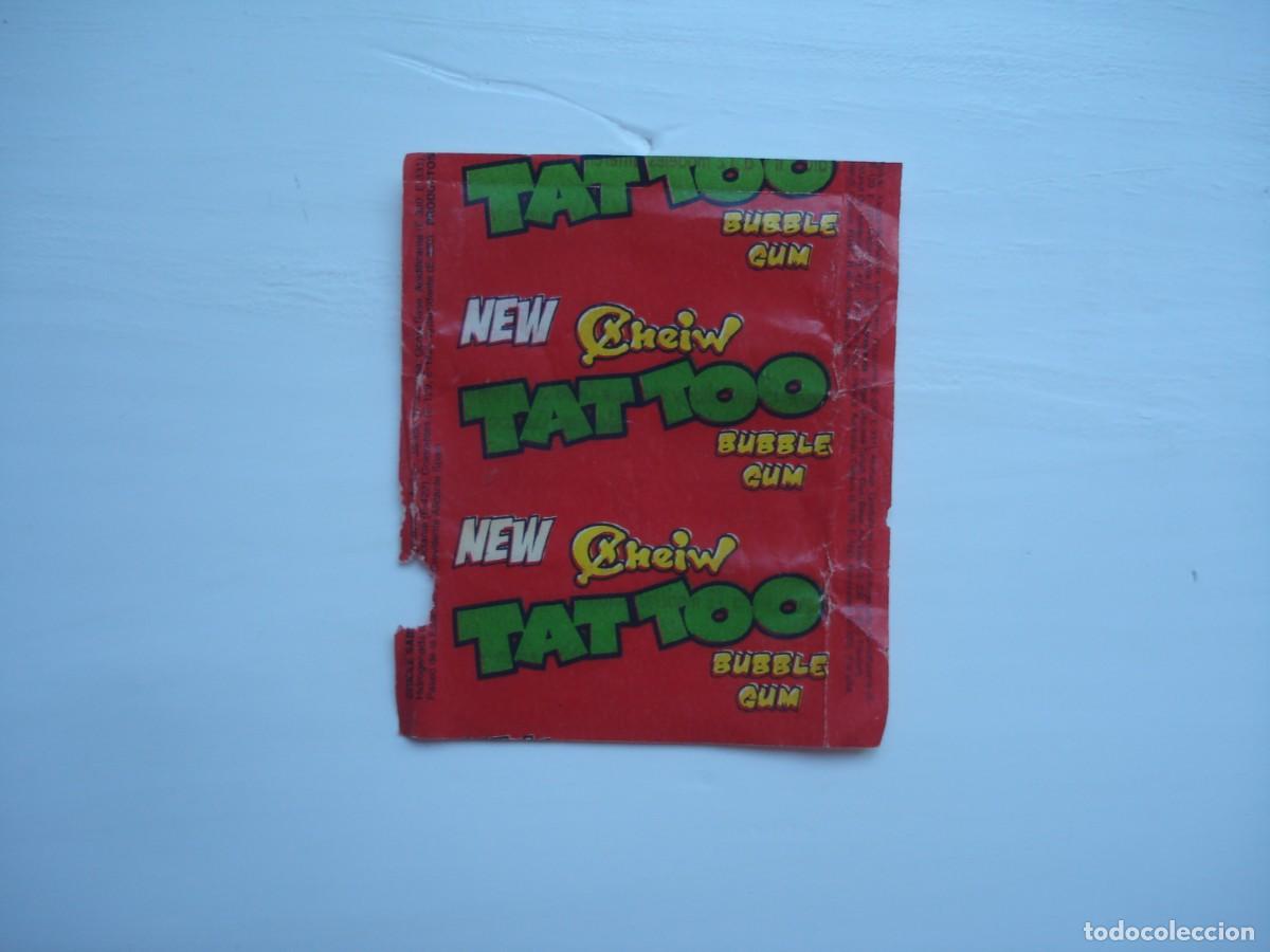 Coleccionismo cromos antiguos: NEW CHEIW TATTOO ENVOLTORIO CROMOS CHICLES! WRAPPER KAUGUMMI BILDER BUBBLE GUM!