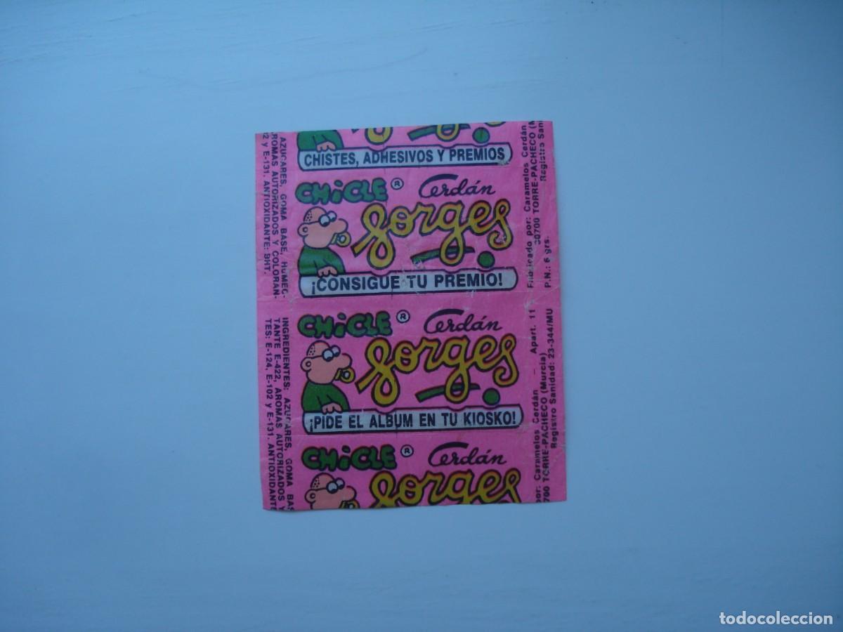 Coleccionismo cromos antiguos: FORGES ENVOLTORIO CROMOS CHICLES! WRAPPER KAUGUMMI BILDER BUBBLE GUM!