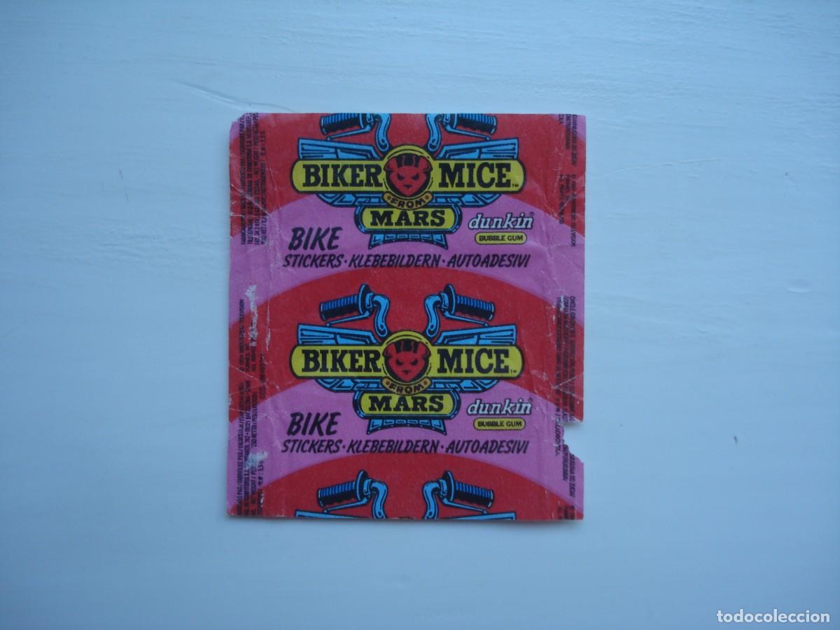 Coleccionismo cromos antiguos: BIKER MICE FROM MARS DUNKIN ENVOLTORIO CROMOS CHICLES! WRAPPER KAUGUMMI BILDER BUBBLE GUM!