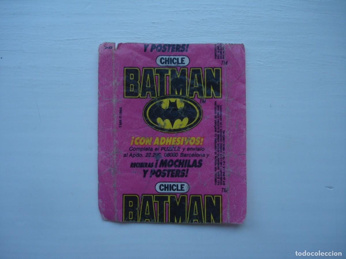 Coleccionismo cromos antiguos: BATMAN ENVOLTORIO CROMOS CHICLES! WRAPPER KAUGUMMI BILDER BUBBLE GUM!