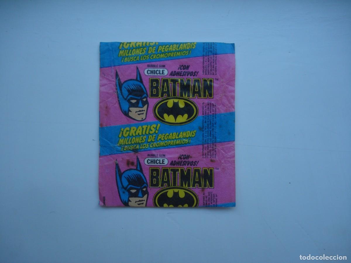 Coleccionismo cromos antiguos: BATMAN ENVOLTORIO CROMOS CHICLES! WRAPPER KAUGUMMI BILDER BUBBLE GUM!
