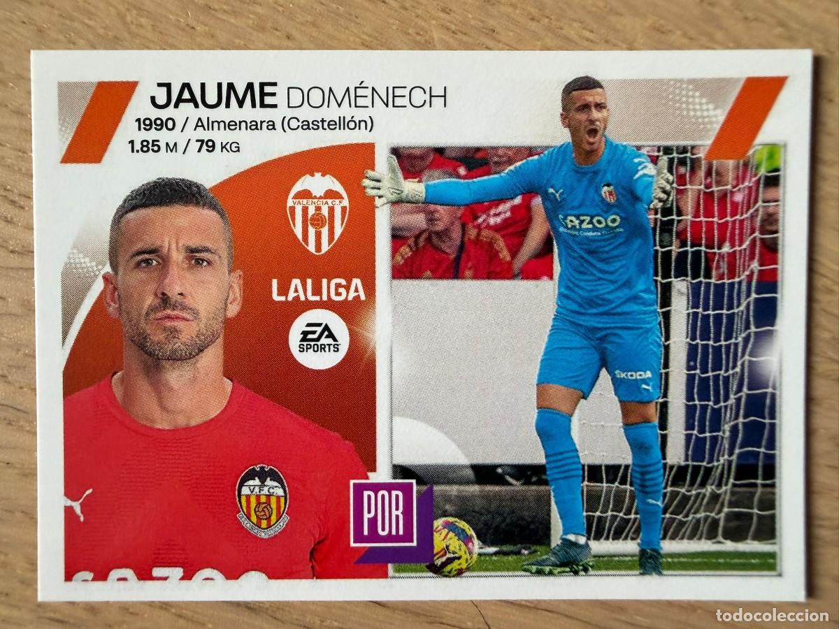 Coleccionismo cromos antiguos: 4 JAUME DOMENECH VALENCIA 23 24 2023 2024 LIGA EA SPORTS COLECCIONES ESTE SIN PEGAR STICKER