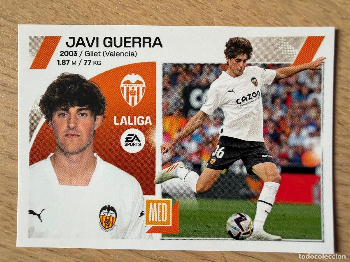Coleccionismo cromos antiguos: 15 JAVI GUERRA VALENCIA 23 24 2023 2024 LIGA EA SPORTS COLECCIONES ESTE SIN PEGAR STICKER