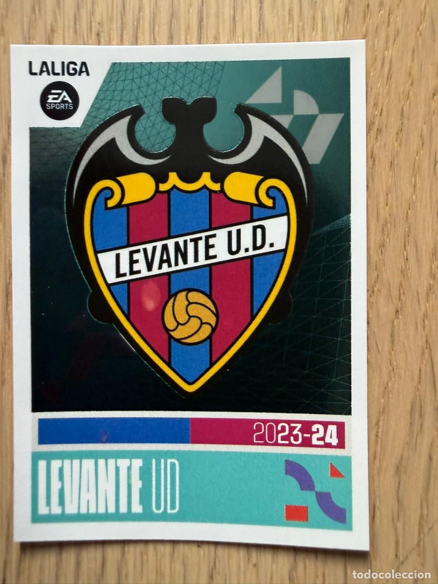 Coleccionismo cromos antiguos: 14 ESCUDO LEVANTE 23 24 2023 2024 LIGA EA SPORTS COLECCIONES ESTE SIN PEGAR STICKER