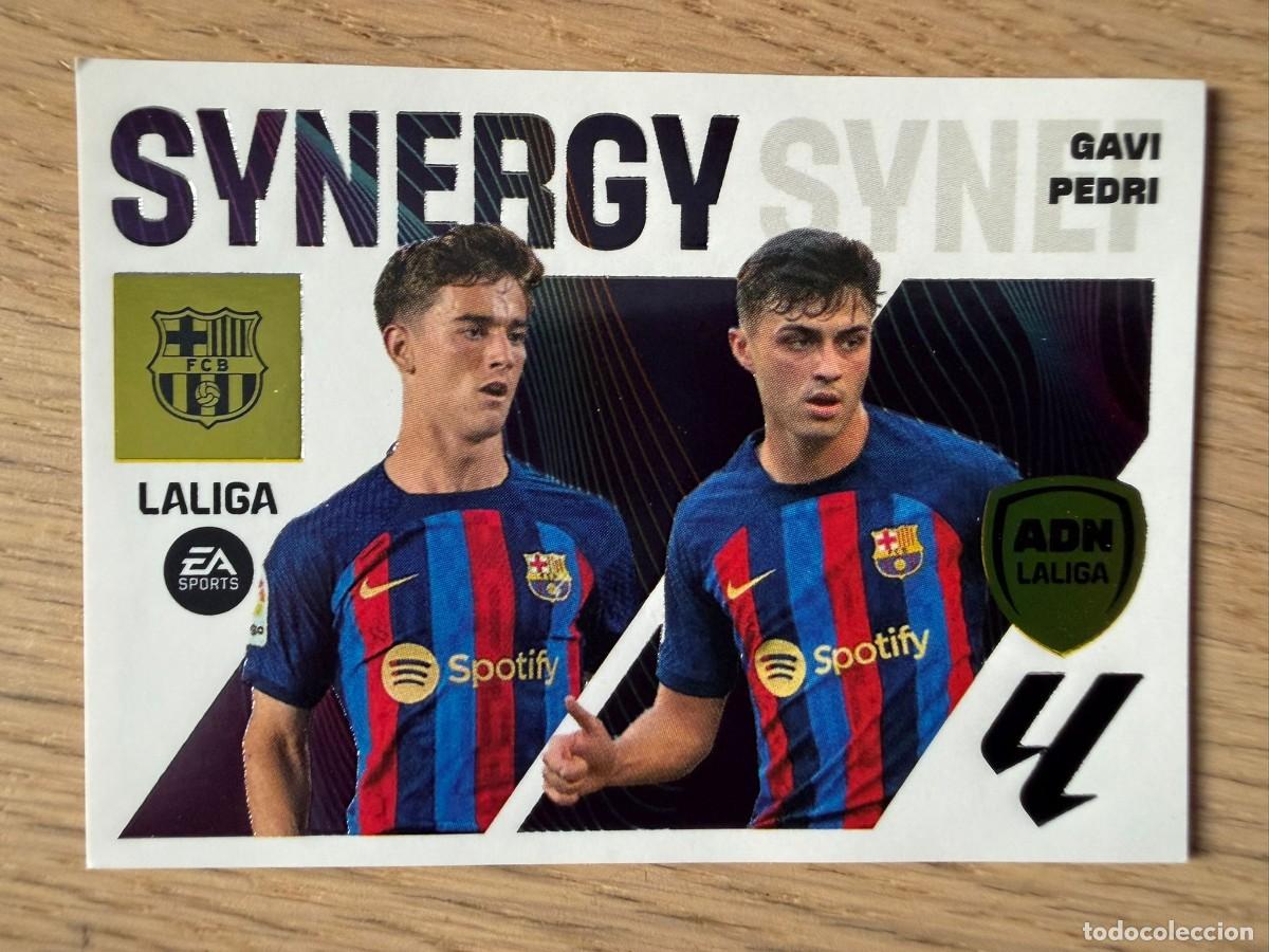Coleccionismo cromos antiguos: 6 GAVI PEDRI BARCELONA ADN SYNERGY 23 24 2023 2024 LIGA EA SPORTS COLECCIONES ESTE SIN PEGAR STICKER