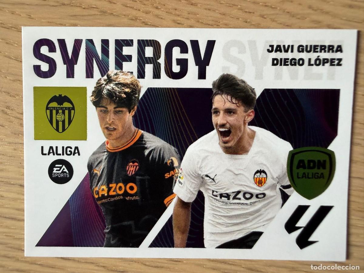 Coleccionismo cromos antiguos: 17 GUERRA LOPEZ VALENCIA ADN SYNERGY 23 24 2023 2024 LIGA EA SPORTS COLECCIONES ESTE SIN PEGAR