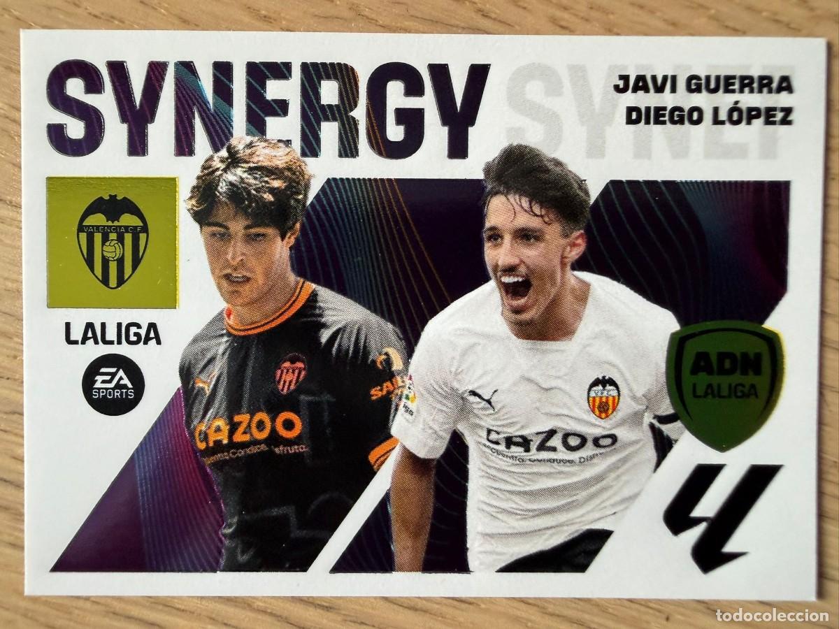 Coleccionismo cromos antiguos: 17 GUERRA LOPEZ VALENCIA ADN SYNERGY 23 24 2023 2024 LIGA EA SPORTS COLECCIONES ESTE SIN PEGAR