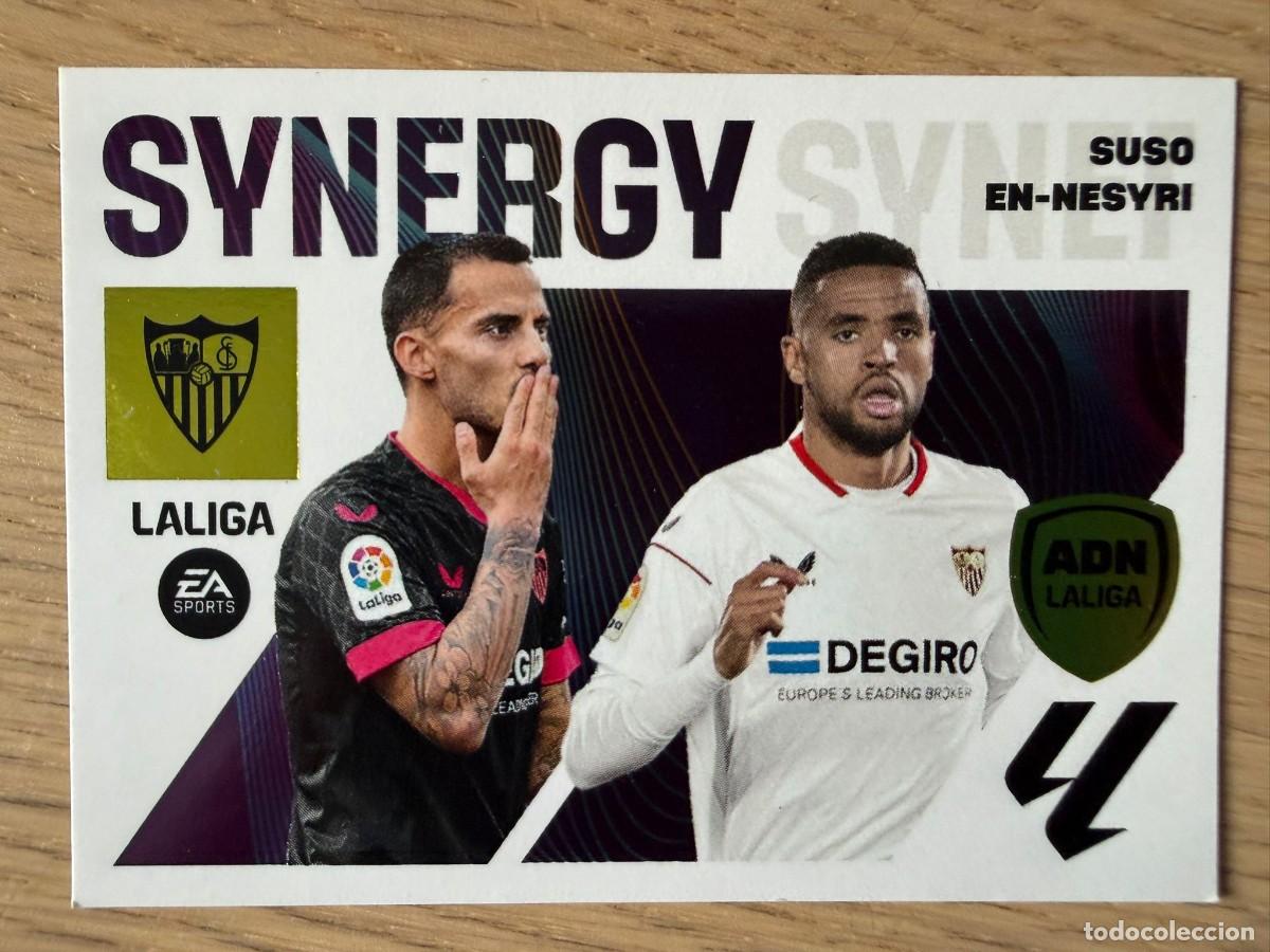Coleccionismo cromos antiguos: 22 SUSO EN NESYRI SEVILLA ADN SYNERGY 23 24 2023 2024 LIGA EA SPORTS COLECCIONES ESTE SIN PEGAR
