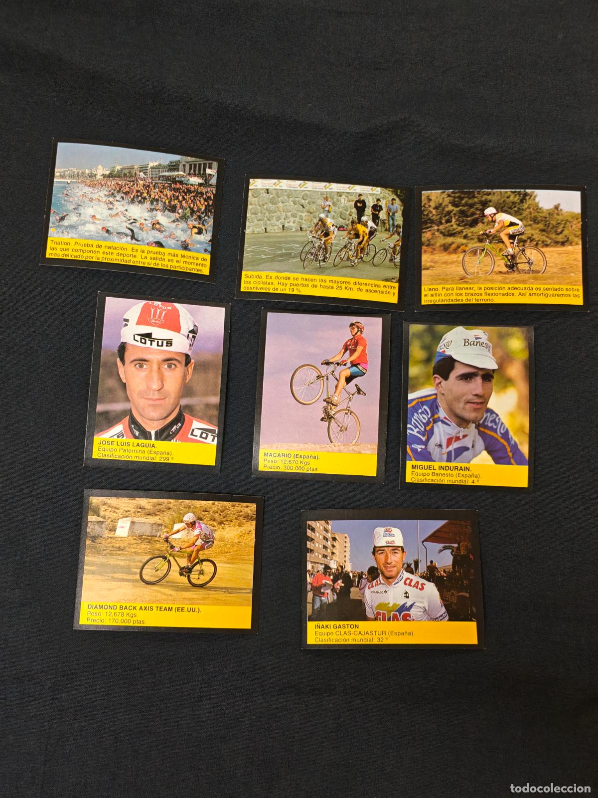 Coleccionismo cromos antiguos: LOTE 8 CROMOS - BICICLETAS - LOTE RESERVADO -