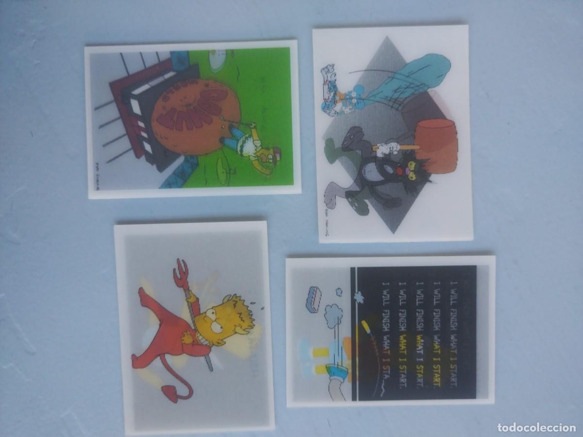 Sammeln alte Sammelbilder: Lote 4 cromos Hologramas de The Simpsons la colecci&oacute;n SprIngfiel II