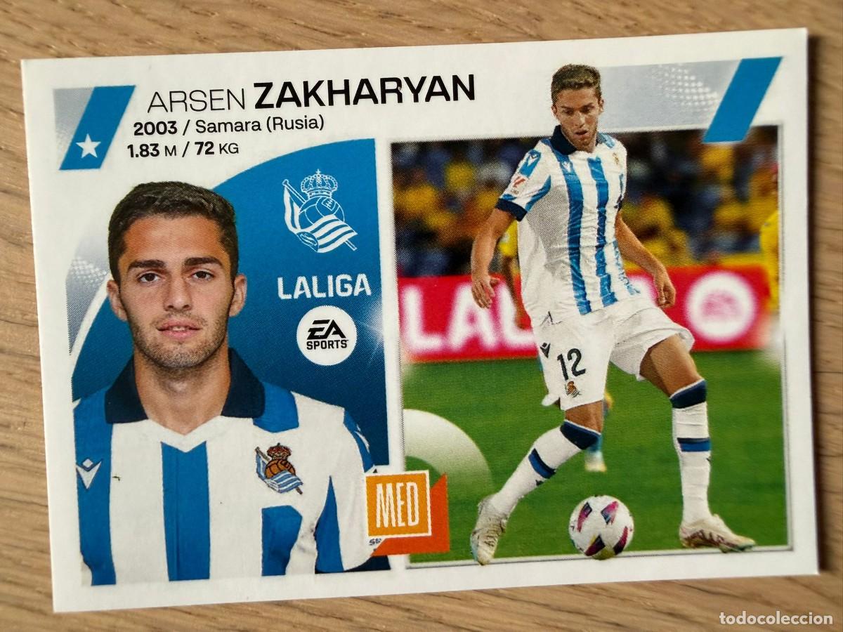 Coleccionismo cromos antiguos: ZAKHARYAN FICHAJE 44 REAL SOCIEDAD 23 24 2023 2024 LIGA EA SPORTS COLECCIONES ESTE SIN PEGAR STICKER