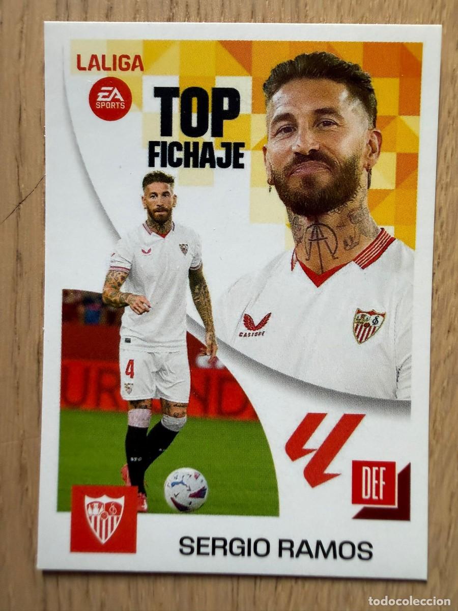 Coleccionismo cromos antiguos: SERGIO RAMOS TOP FICHAJE 69 SEVILLA 23 24 2023 2024 LIGA EA SPORTS COLECCIONES ESTE SIN PEGAR STICKE
