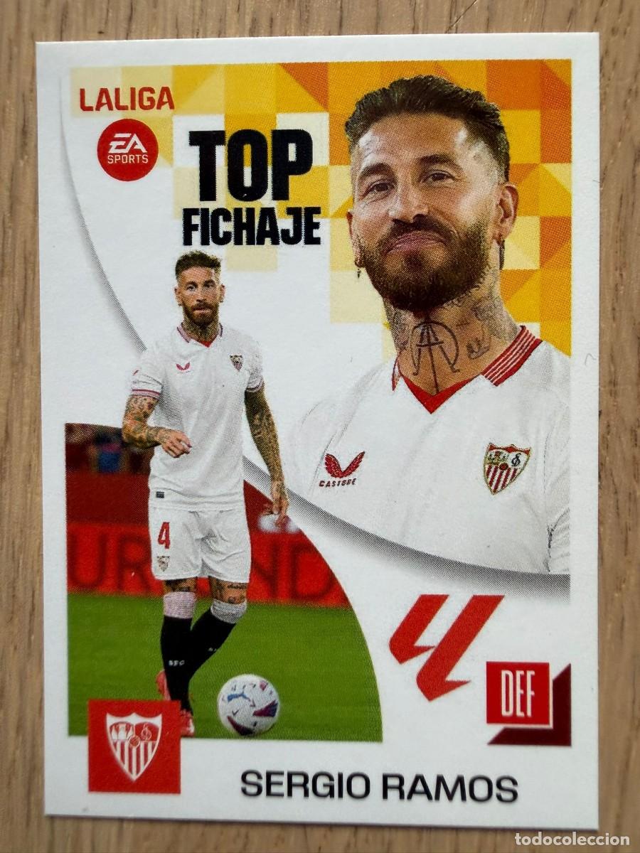 Coleccionismo cromos antiguos: SERGIO RAMOS TOP FICHAJE 69 SEVILLA 23 24 2023 2024 LIGA EA SPORTS COLECCIONES ESTE SIN PEGAR STICKE