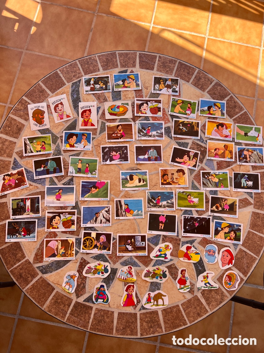 Coleccionismo cromos antiguos: Lote de Cromos Heidi Clesa 1976 yogures