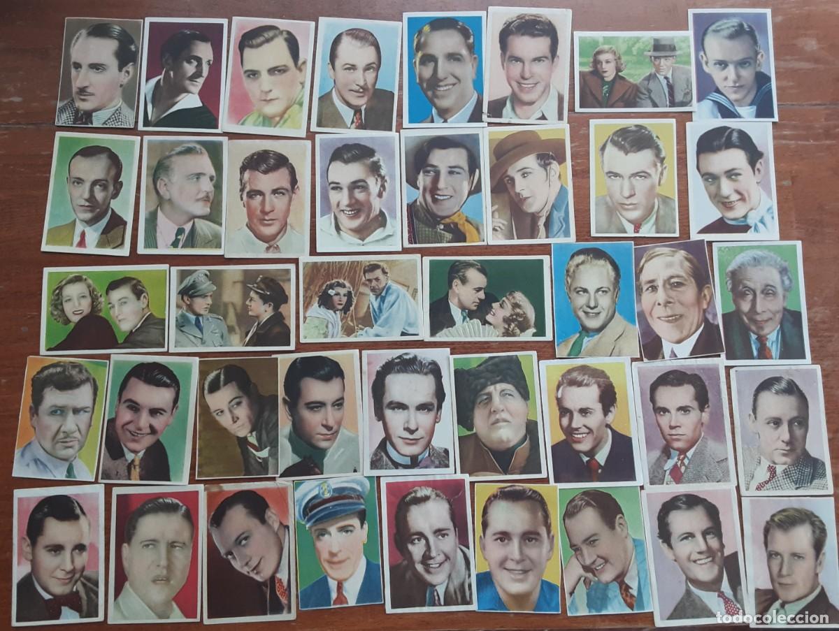 Coleccionismo cromos antiguos: Lote de 148 cromos CINEFOTO, BRUGUERA 1943, actores