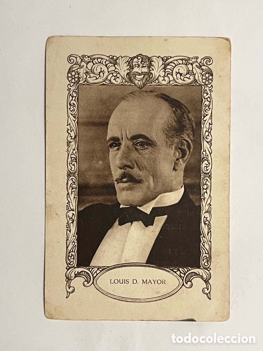 Coleccionismo cromos antiguos: LOUIS D. MAYOR.. Artistas Cine Mudo. Chocolates Juncosa, Serie H, No.14