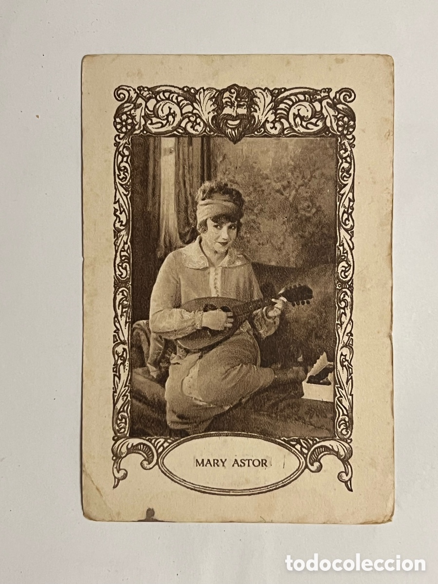 Coleccionismo cromos antiguos: MARY ASTOR.. Artistas Cine Mudo. Chocolates Juncosa, Serie H, No.7