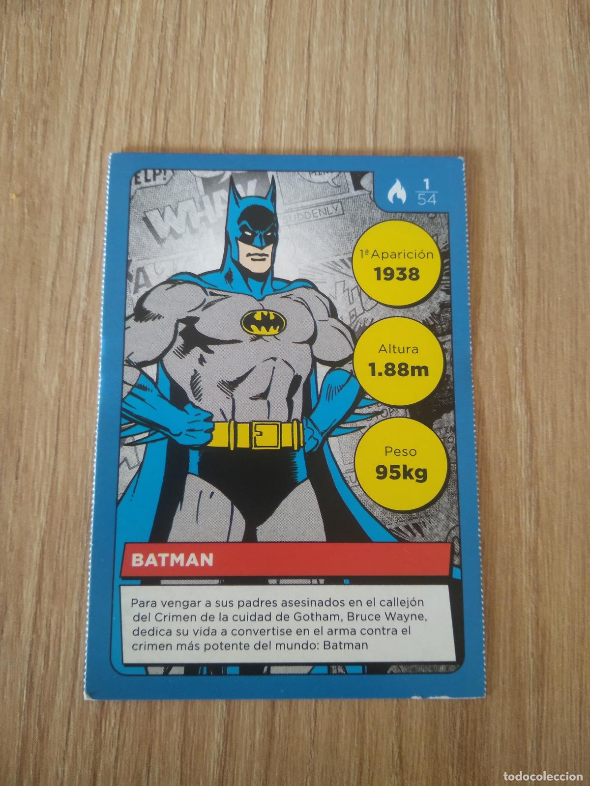 Coleccionismo cromos antiguos: 1 BATMAN CROMO CARREFOUR DC COMICS