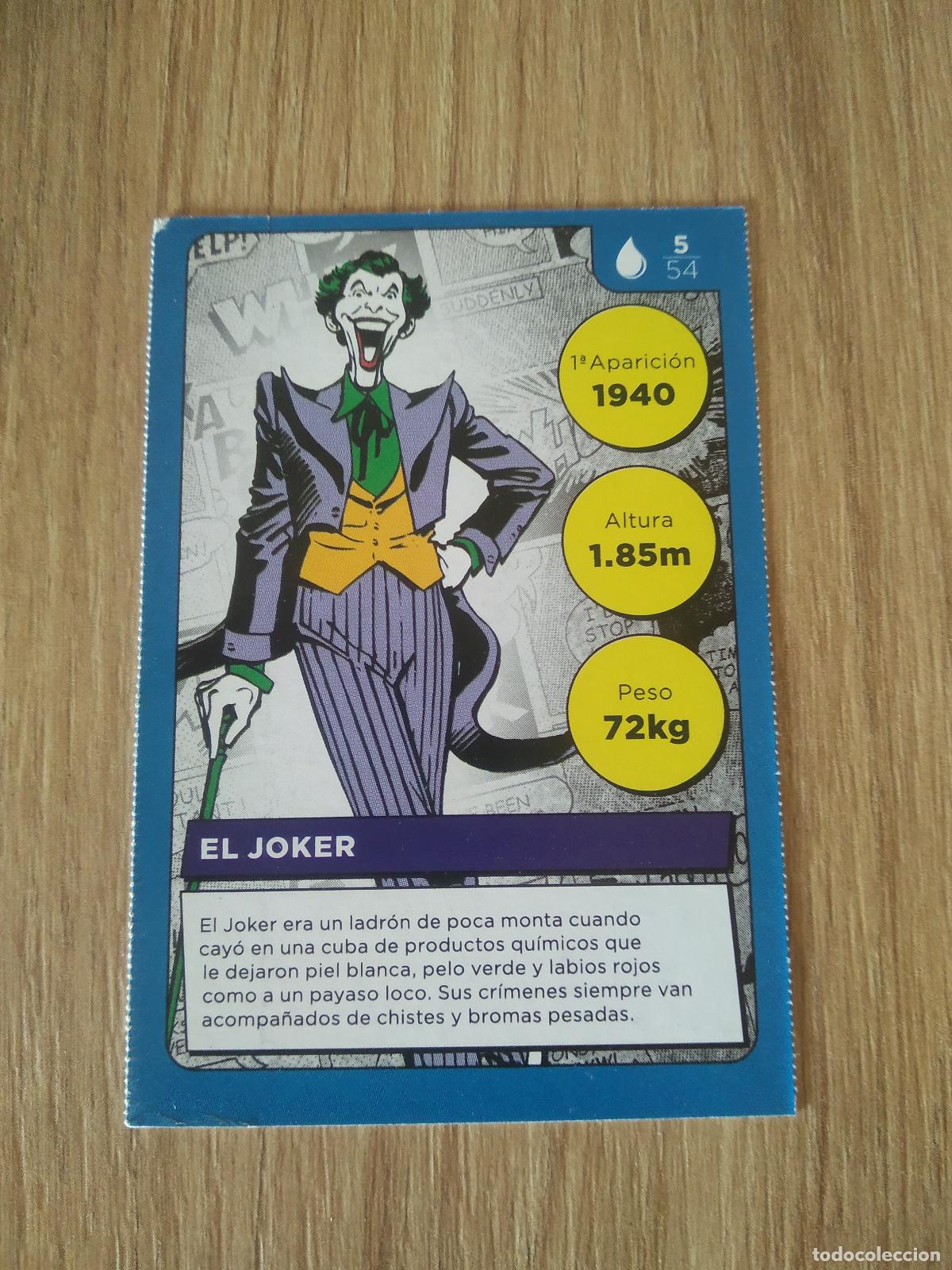 Coleccionismo cromos antiguos: 5 EL JOKER CROMO CARREFOUR DC COMICS