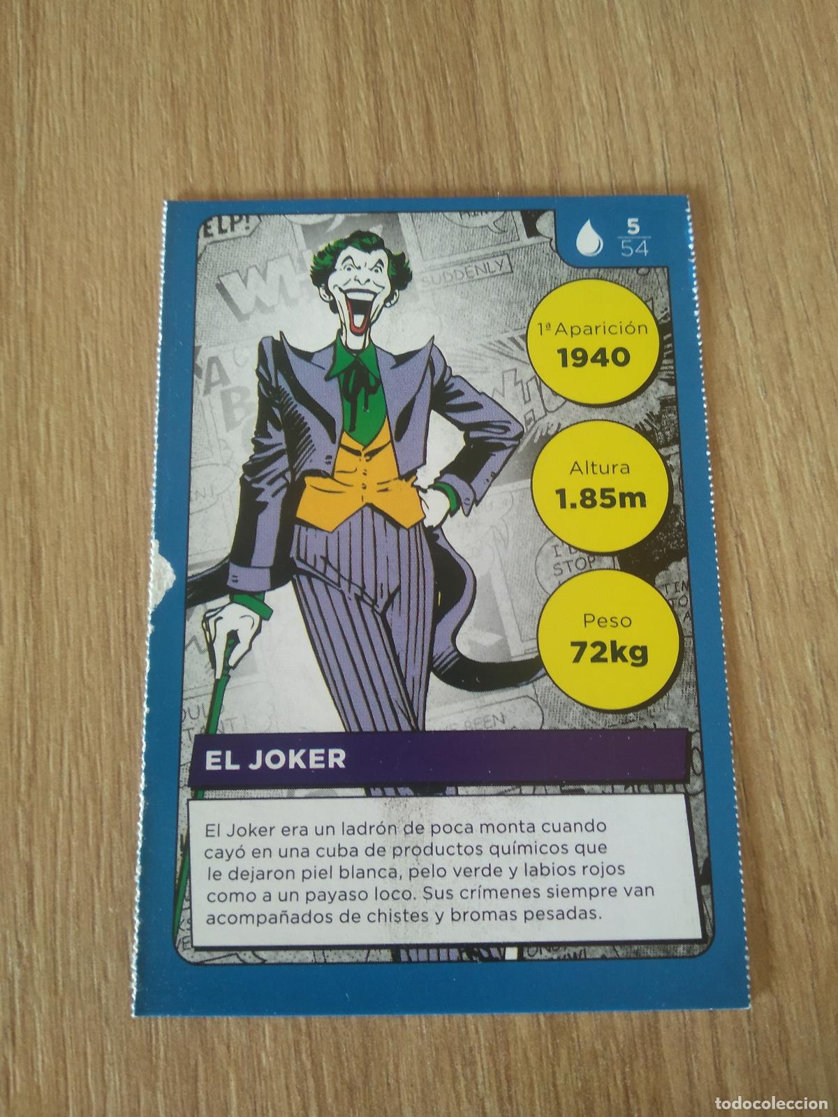 Coleccionismo cromos antiguos: 5 EL JOKER CROMO CARREFOUR DC COMICS