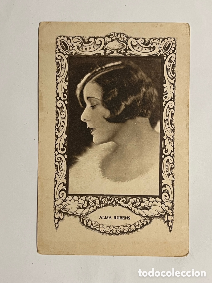 Coleccionismo cromos antiguos: ALMA RUBENS.. Artistas Cine Mudo. Chocolates Juncosa, Serie H, No.3