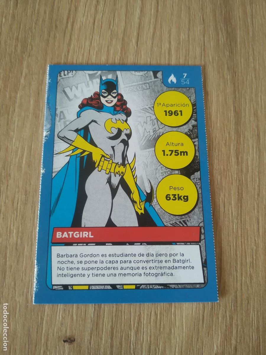 Coleccionismo cromos antiguos: 7 BATGIRL CROMO CARREFOUR DC COMICS