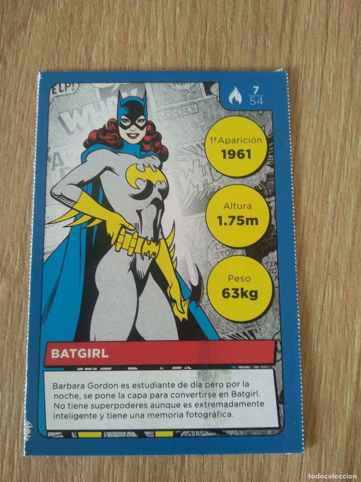 Coleccionismo cromos antiguos: 7 BATGIRL CROMO CARREFOUR DC COMICS