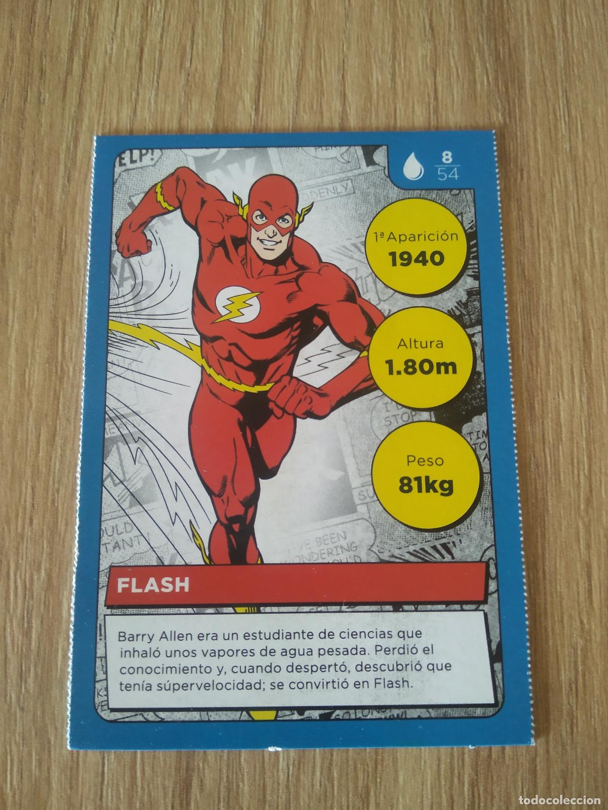 Coleccionismo cromos antiguos: 8 FLASH CROMO CARREFOUR DC COMICS