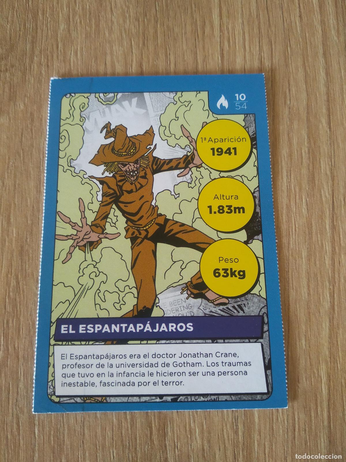 Coleccionismo cromos antiguos: 10 EL ESPANTAPAJAROS CROMO CARREFOUR DC COMICS