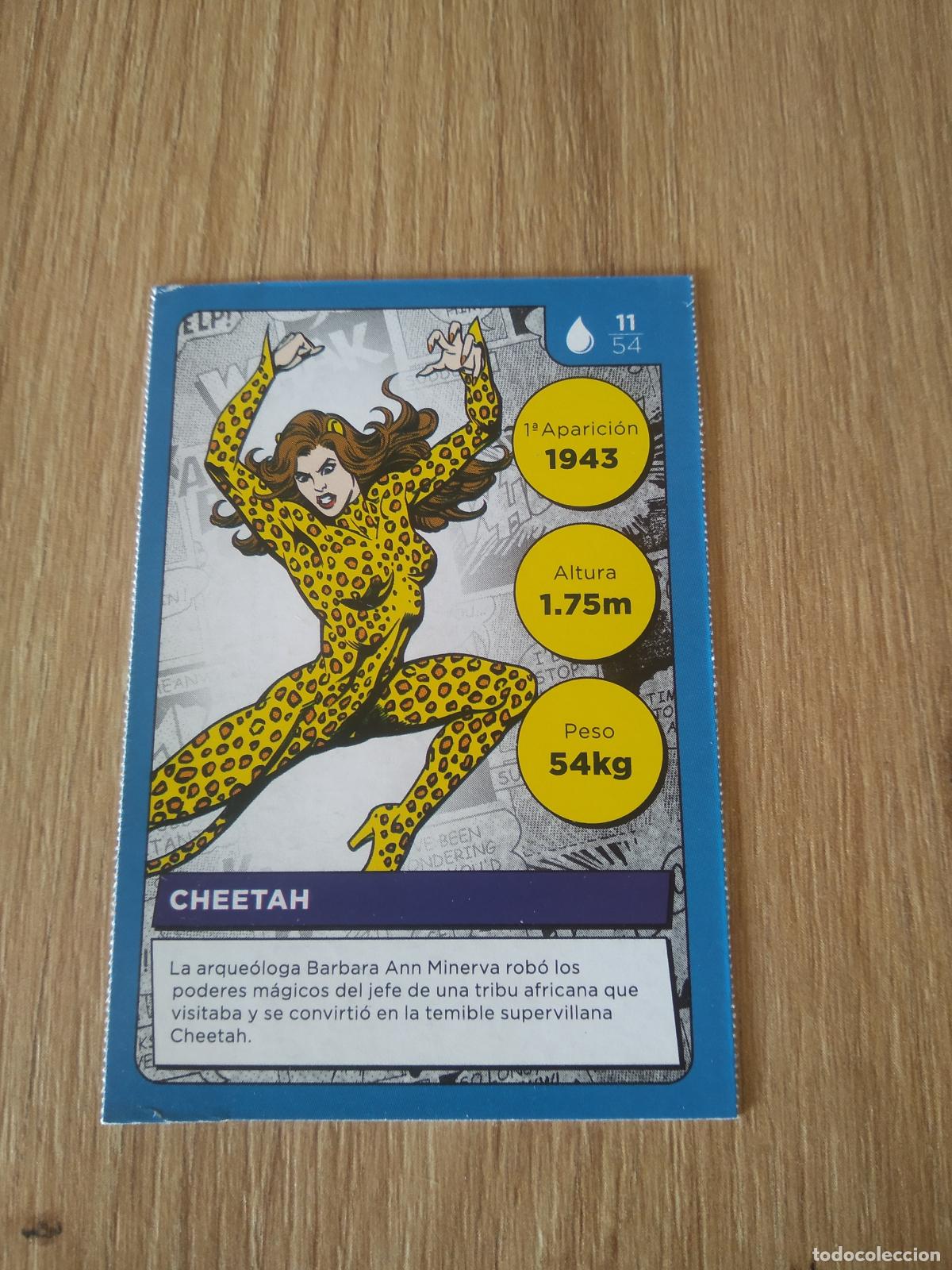 Coleccionismo cromos antiguos: 11 CHEETAH CROMO CARREFOUR DC COMICS