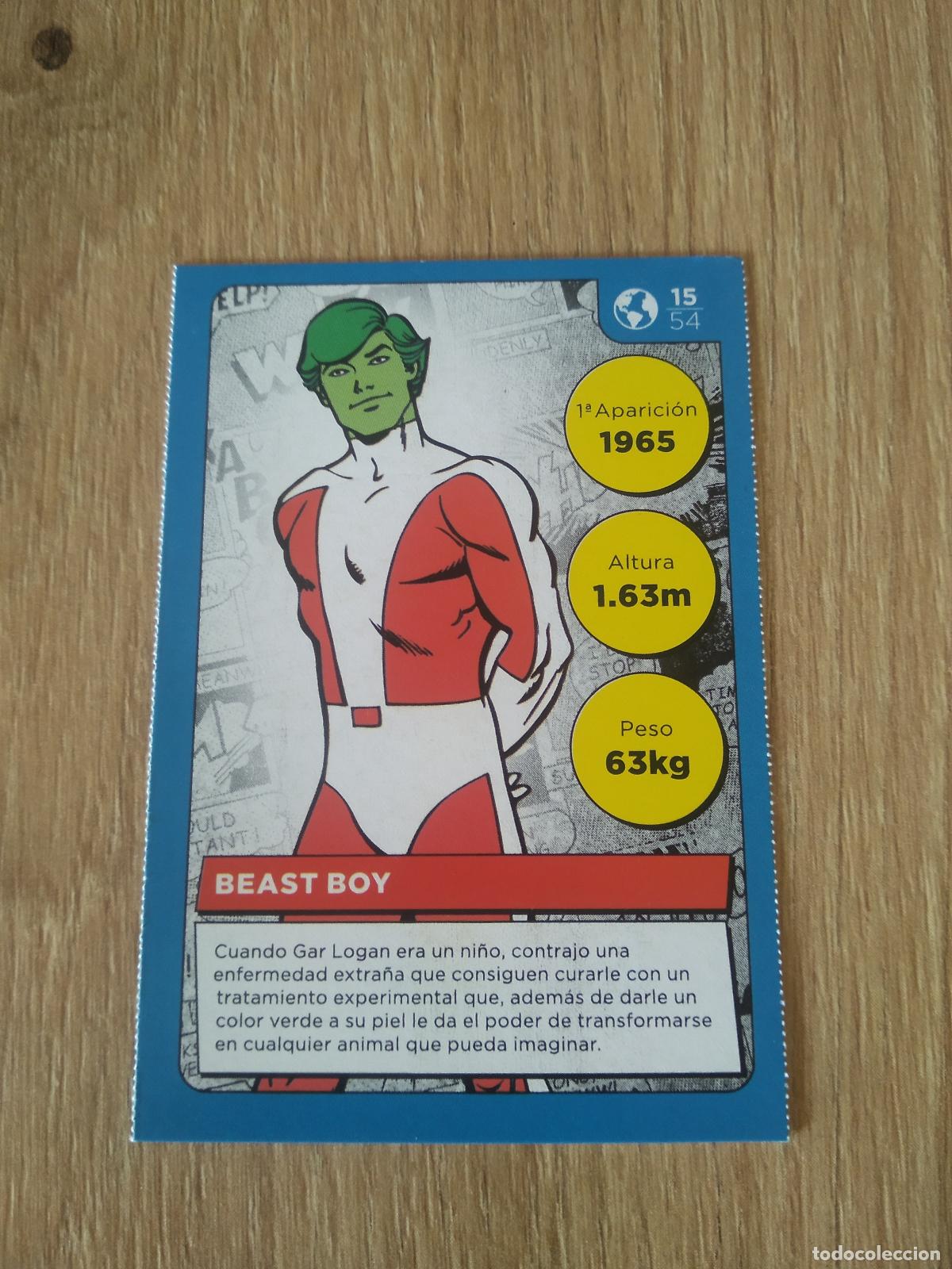Coleccionismo cromos antiguos: 15 BEAST BOY CROMO CARREFOUR DC COMICS