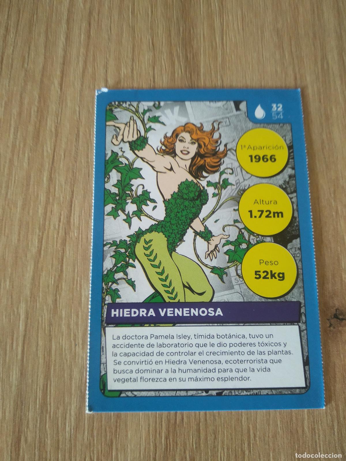 Coleccionismo cromos antiguos: 32 HIEDRA VENENOSA CROMO CARREFOUR DC COMICS