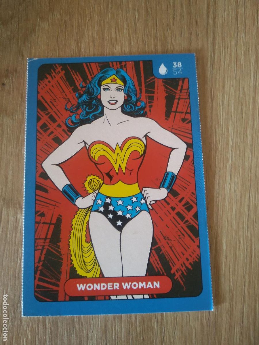 Coleccionismo cromos antiguos: 38 WONDER WOMAN CROMO CARREFOUR DC COMICS