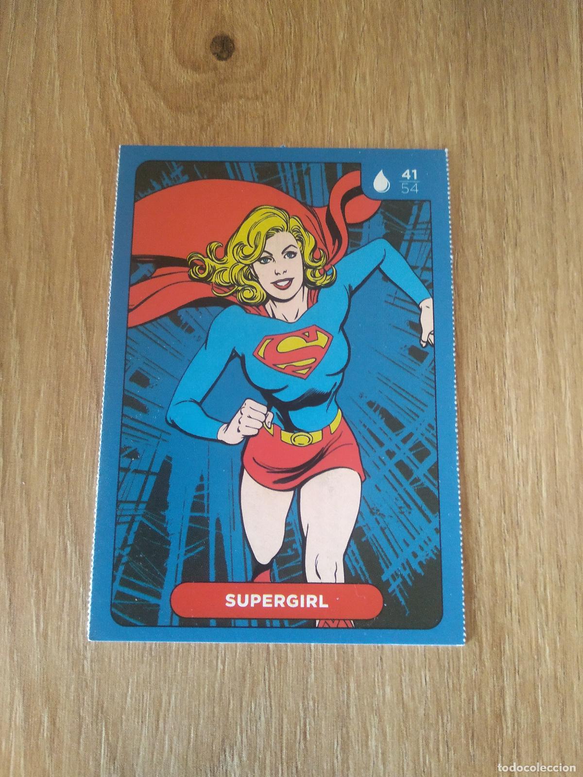 Coleccionismo cromos antiguos: 41 SUPERGIRL CROMO CARREFOUR DC COMICS