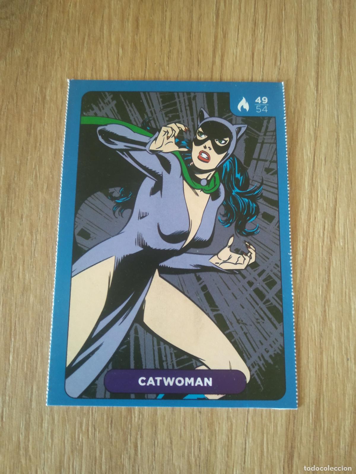 Coleccionismo cromos antiguos: 49 CATWOMAN CROMO CARREFOUR DC COMICS
