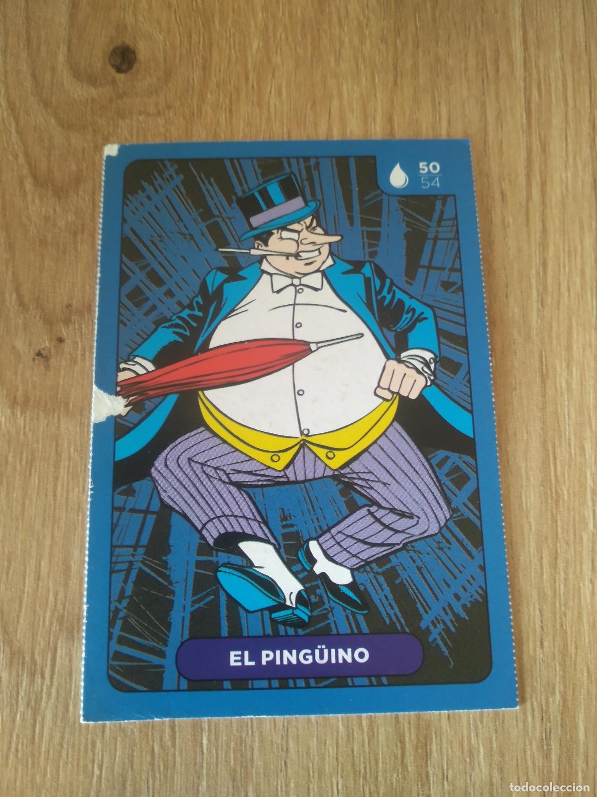 Coleccionismo cromos antiguos: 50 EL PING&Uuml;INO CROMO CARREFOUR DC COMICS